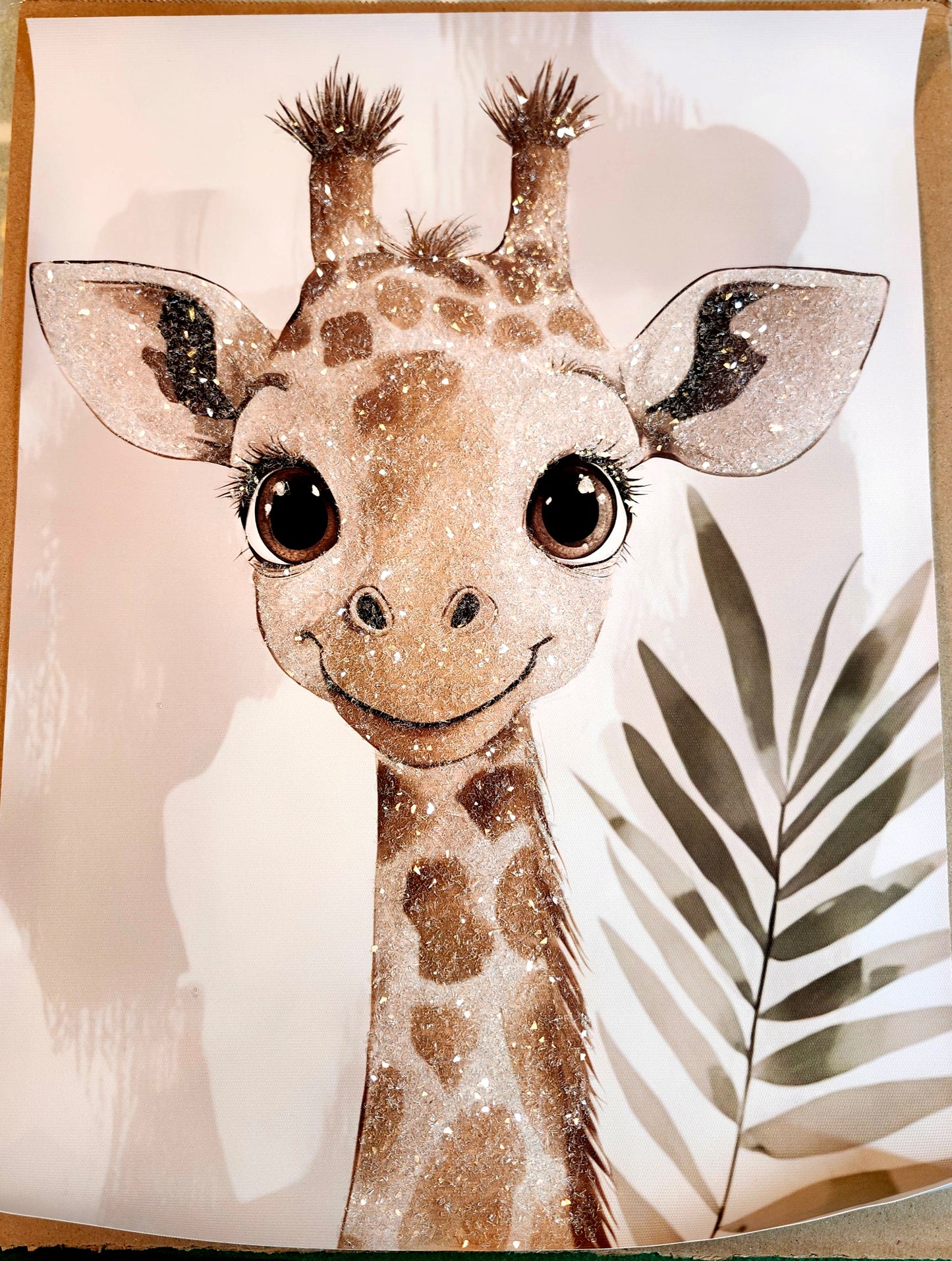 Jungle Animals on Canvas 12x16 Framed