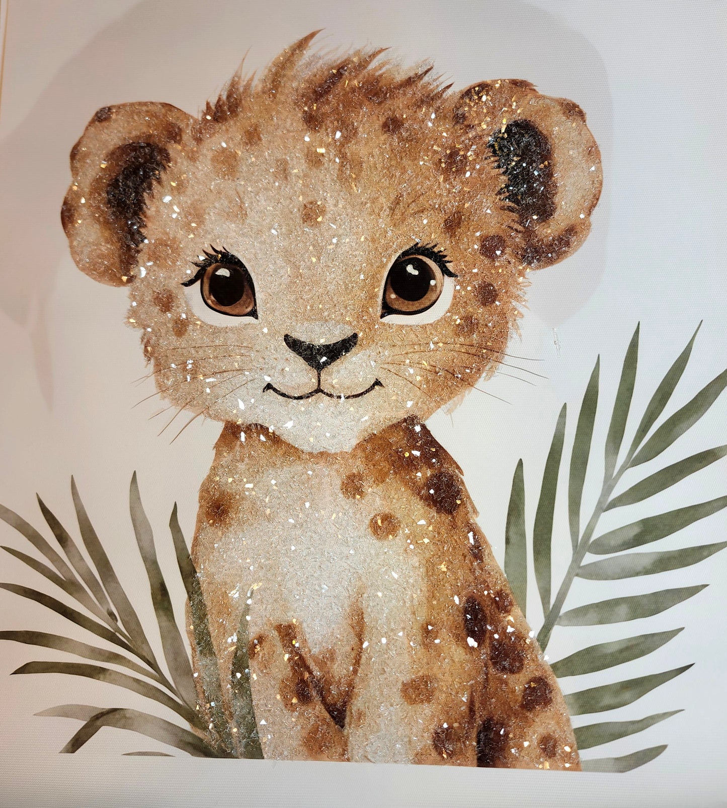 Jungle Animals on Canvas 12x16 Framed