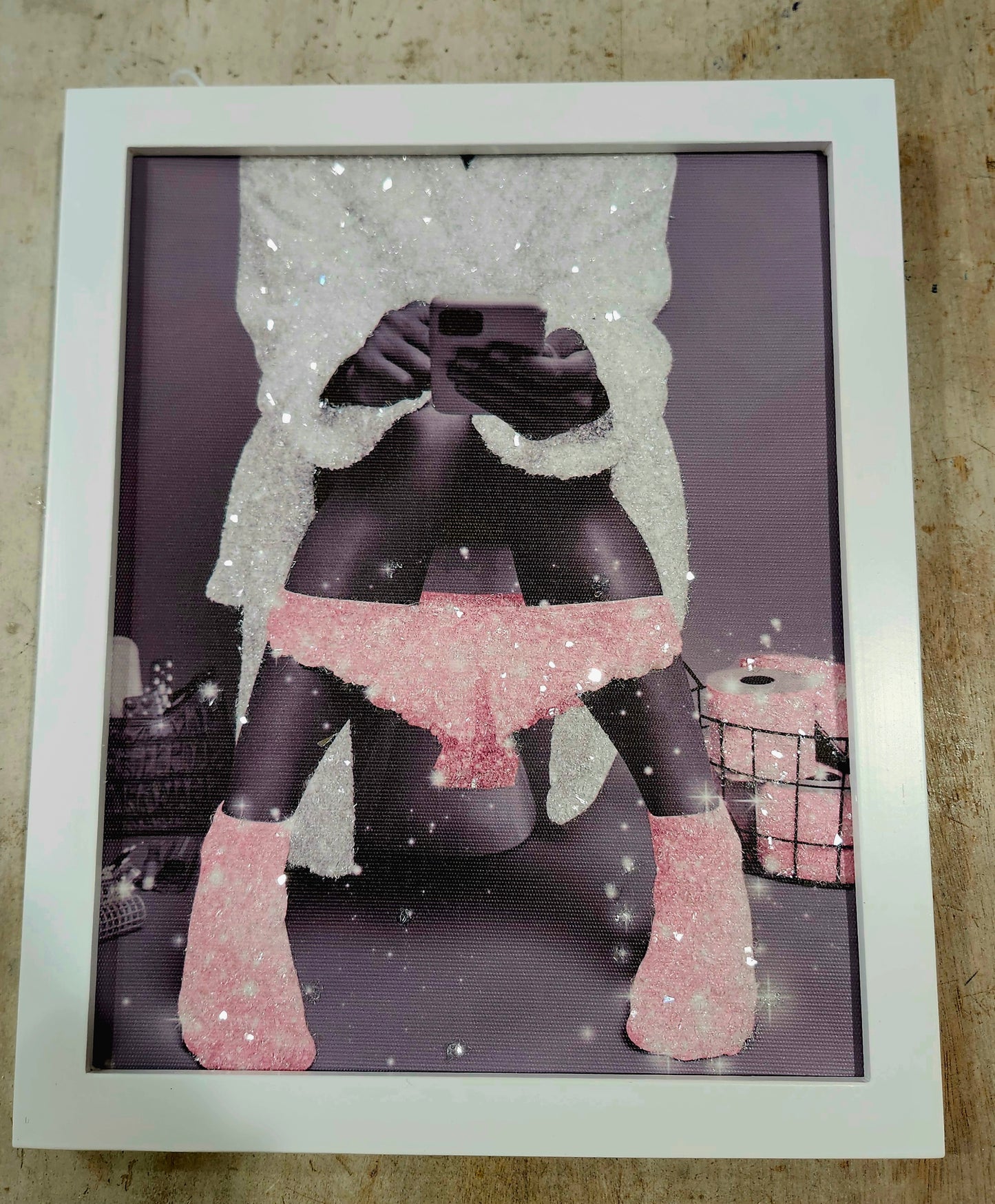 Sparkling Fun and Fashion Wall Art Print 8x10 Framed