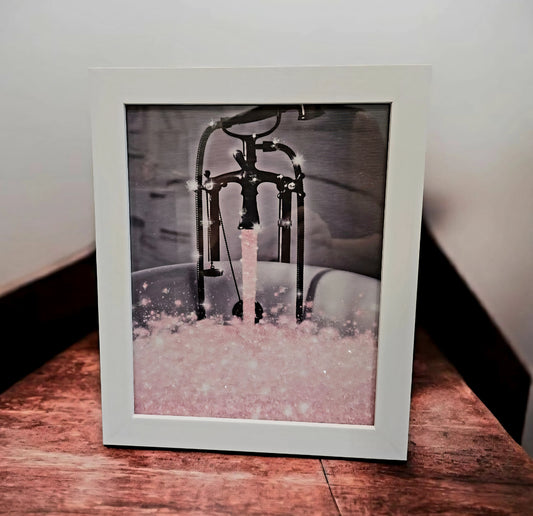 Sparkling Fun and Fashion Wall Art Print Bubble Bath 8x10 Framed
