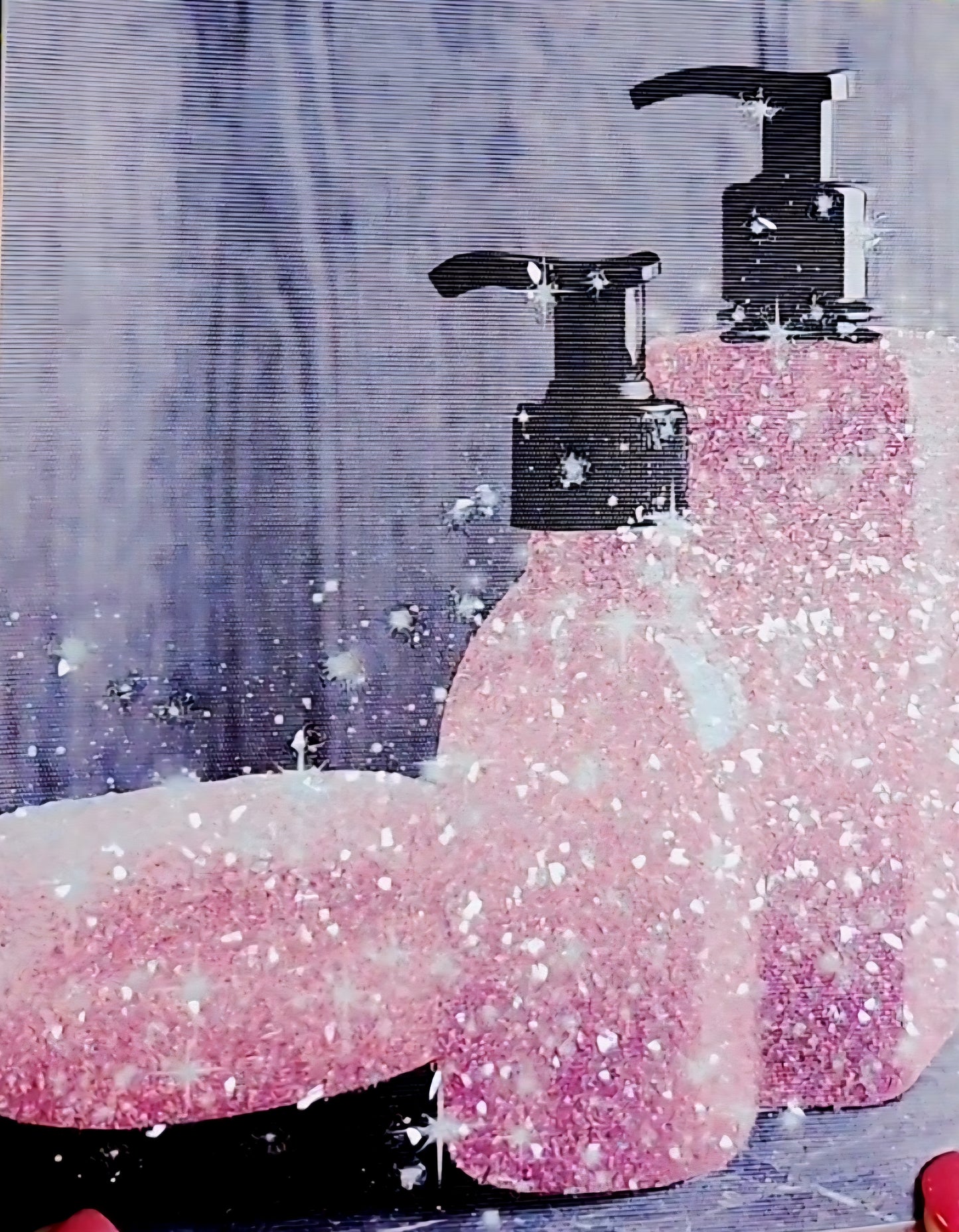 Sparkling Fun and Fashion Wall Art Print 8x10 Framed