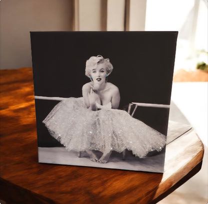 Sparkling Marilyn Monroe 12x12 Canvas Unframed