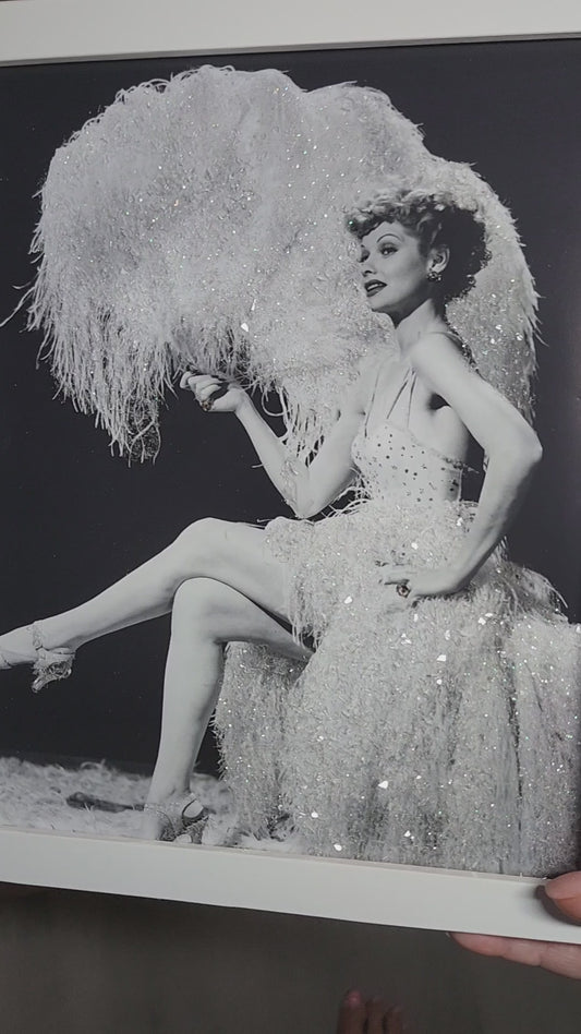 Sparkling Lucille Ball 8x10 framed