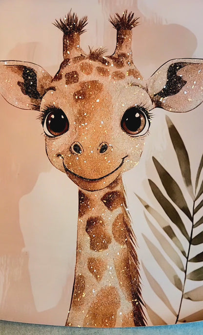 Jungle Animals on Canvas 12x16 Framed