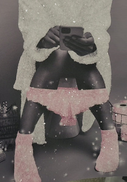 Sparkling Fun and Fashion Wall Art Print 8x10 Framed