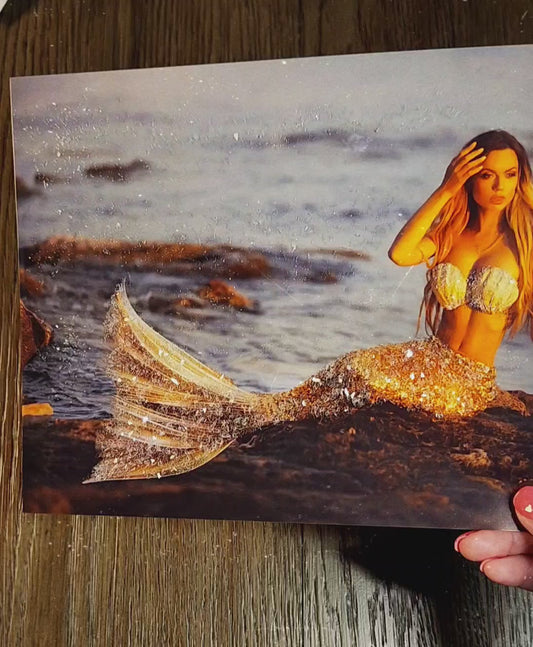 Sparkling Mermaid 8x10 Framed